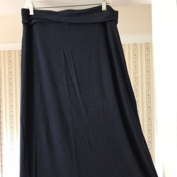 J.Crew Midi Skirt Grey Soft Modal Stretch M - Picture 3 of 6